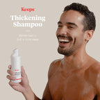 Keeps Hair Regrowth Treatment Mens Shampoo for Fuller, Thicker Looking Hair, 8 oz - Thinning and Hair Growth Shampoo for Men - DHT Blocker - Infused with Biotin, Caffeine, & Saw Palmetto