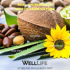 After The Beach Cooling Mist - Hydrating for Face, Body & Hair - Sunburn Relief With Aloe, Argan and Vitamin E