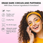Under Eye Patches For Puffy Eyes (40 Sets) With Bonus Lip Masks - Under Eye Patches for Dark Circles and Puffiness - Under Eye Mask Treatment - Hydrating 4 Flavors Eye Masks - Reduce Dark Circles
