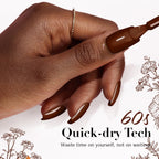 AZUREBEAUTY Gel Nail Polish Set - Nude Brown Fall Series 10ML 6 Colors Classic Gel Polish Popular Nail Art Colors Soak Off U V LED Nail Polish Gel Art Design DIY Salon