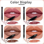 Arqumi Lip Liner - 4 In 1 Lip Liner High Pigmented Smooth Color Liner Retractable Lipstick Pencil,Smudge Proof Lipliner Pencil