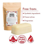 Better Shea Butter Mango Butter 100% Natural Skin Moisturizer, 1 LB Block