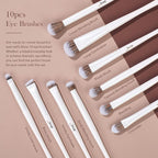 Jessup Makeup Brushes Set 14pcs Make up Brushes Premium Synthetic Foundation Concealer Blush Contour Powder Eye Shadow Blending Brush, Pearl White T343