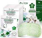 ProCIV 30 Packs Unscented Steam Eye Mask for Dry Eye, Self Heating Moist Heated Eye Mask for Dark Circles and Puffiness Disposable Warming Eye Mask for Soothing Headache Relieve Eye Fatigue Sleep Mask