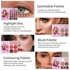 4-Layer Book-Style Foldable Makeup Palette Set | Portable