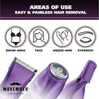 Wahl Pure Confidence Rechargeable Electric Trimmer, Shaver, & Detailer for Smooth Shaving & Trimming of The Face, Underarm, Eyebrows, & Bikini Areas – Model 9865-100