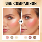 6 Colors Cream Contour Stick Set,Double-ended Cream Bronzer Stick,Highlighter Stick,Blush Stick,Professional Highlighter Makeup Contour Kit,Easy to Sculp Contorno Maquillaje（Set A）