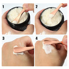 VOCOSTE 3 Pcs Makeup Spatula Mini Spoon, Eye Cream Massage Sticks Beauty Scoop, for Facial Cosmetic Face Cream, Heart Shape 2.36"x0.49", Silver Tone