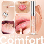 LuxeLip™ Matte Lipstick, Hydrating Non-Sticky Lip Gloss for Luminous Shine & Moisturized Lips, Lightweight, Long-Lasting Glossy Finish, Cruelty-Free Lip Makeup for Women (Champagne Frost, 8ml)