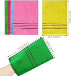 6 pcs exfoliating washcloth, korean