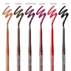 Professional Lip Liner, Long-Lasting Luxury Intense Lipliner, Creamy Retractable Easy to Use Richly Pigmented Lip Liner Pencil 3 PCS (Dark Brown)
