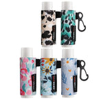 5pcs Lip Balm Holder Keychain Lipstick Sleeves Chapstick Elastic Sleeves for Men Women(Daisy/Tulip/Leo)
