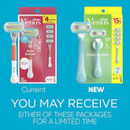 Gillette Venus Extra Smooth Razor for Women, Includes 1 Reusable Razor Handle + 4 Refills, 5-Bladed, Ergonomic No-Slip Gel Handle and Shower Holder