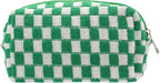 Pazimiik checkered makeup bag for