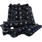 Aimin Hair Heatless Hair Curlers No Heat, Heatless Curls Overnight Blowout Rods, No Heat Hair Curlers To Sleep In, Soft Flexi Rods For Long Hair, Thick Curling Rod Styling Tools(20pcs star black)