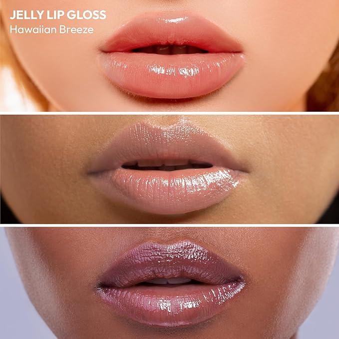 Ruby Kisses Jellicious Mouth Watering Lip Gloss Hawaiian Breeze Coconut JLG13 (3 PACKS)