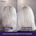 Sulfate Free Brass Toning Purple Shampoo and Conditioner Set for Grey and Silver Hair, Moisturizing & Color-Safe, Enhances Shine & Brightness, Made in USA (16 fl oz each)