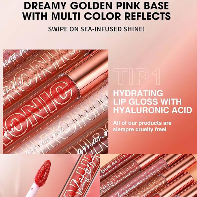 Rose Red Lip Gloss Lip Plumper Gloss Tinted Glitter Lipgloss Lip Oil Teens Moisturizing Lipstick Lip Balm High Shine And Vegan Plumping Lip Gloss For Women Girls Long-Lasting Dry Lip Care(08#)