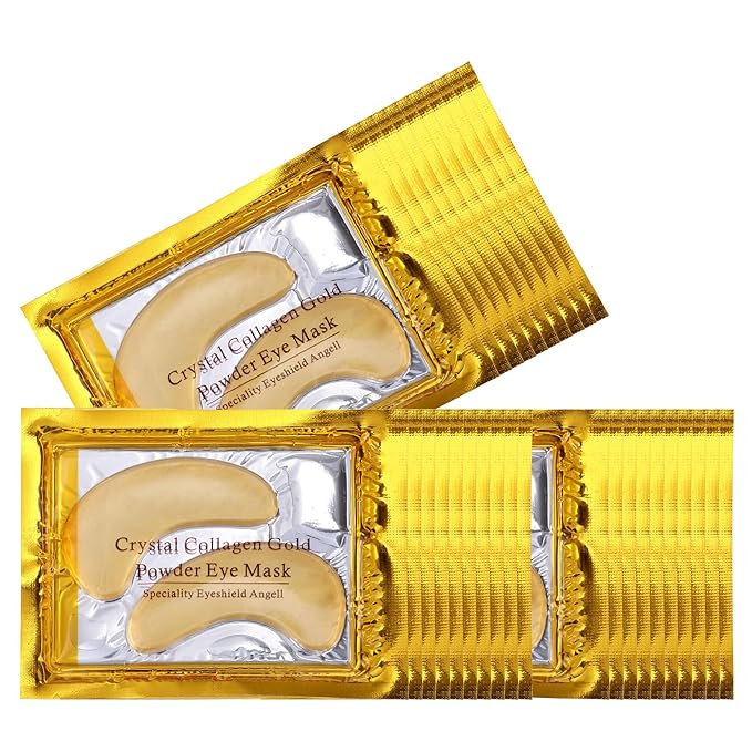 Under Eye Patches(30 Pairs), 24K Gold Collagen Under Eye Masks For Dark Circles and Puffiness, Moisturizing & Hydrating Eye Patches For Puffy Eyes, Reduce Under Eye Bags, Anti-Aging Eye Care Treatment