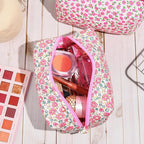 Soidram pink makeup bag floral