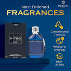 Nitro Blue Eau De Parfum - Uplifting Floral & Woody Fragrance - 3.4 Fl Oz