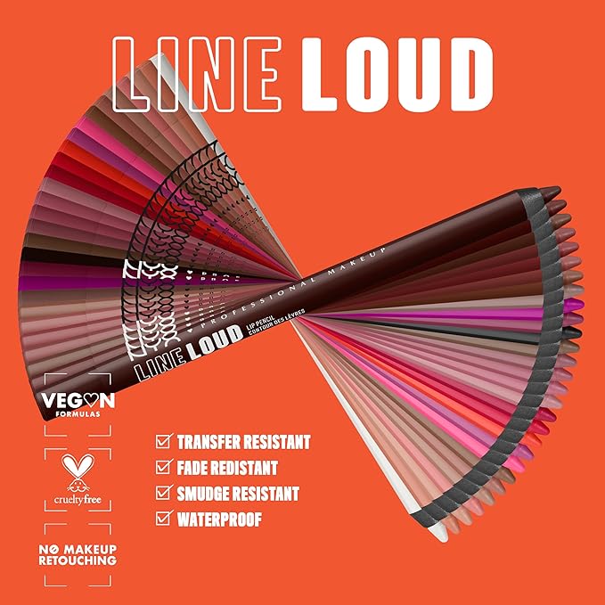 NYX PROFESSIONAL MAKEUP Line Loud Lip Liner, Longwear and Pigmented Lip Pencil with Jojoba Oil & Vitamin E - Sa$$sy