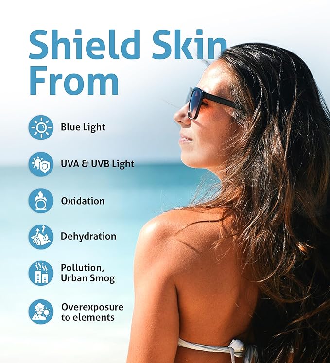 Tinted Body Screen Mini - Body Bronzer, Medium Bronze, SPF 30, Blue Light Defense, Plant-Based, Mineral Sunscreen, Travel Size. 0.5 oz.