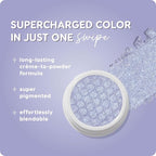 ColourPop Super Shock Shadow - High-Pigment, Crème-Powder Eye Makeup - Single Glitter Eyeshadow with Zero Fallout and Unique Bouncy Texture - Metallic Baby Blue Eyeshadow - Moon Daisy (0.07 oz)
