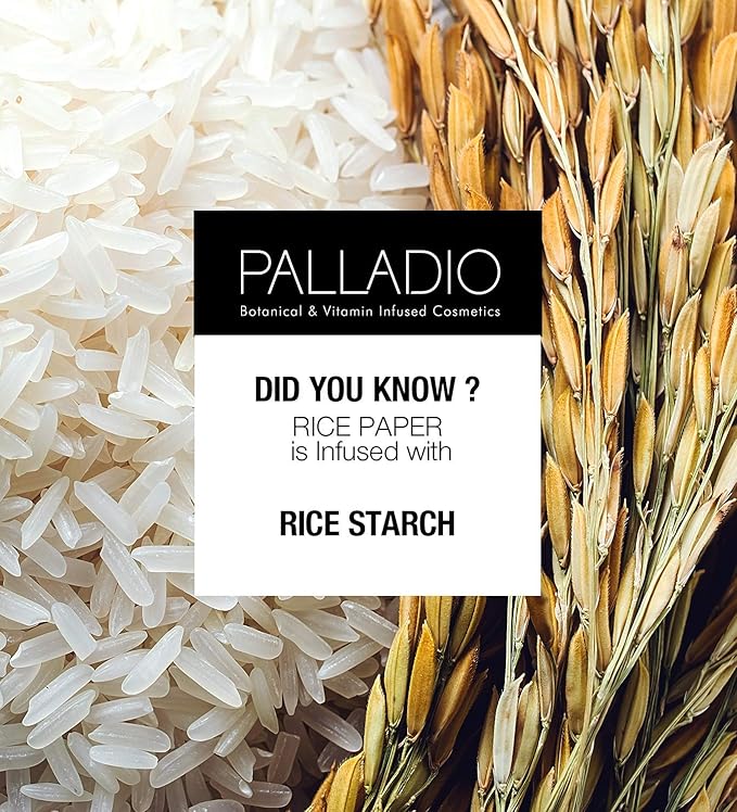 Palladio Rice Paper Facial Tissues for Oily Skin,