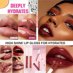 clear Lip Gloss Lip Plumper Gloss Tinted Lipgloss Lip Oil Teens Moisturizing Lipstick Lip Balm High Shine And Vegan Plumping Lip Gloss For Women Girls Long-Lasting Dry Lip Care 01