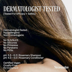 Nécessaire Rosemary Hair Duo | Multi-Protien Strengthening Shampoo + Conditioner For Thinning Hair. For Women + Men. Good For All Hair Types/Textures. Free Of Sulfates. Color-Safe. 250 ml / 8.4 oz