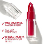 COVERGIRL Clean Lip Color, Blooming Lilac, Satin Finish, Squalane, Avocado & Aloe, Carmine-Free, Non-Drying, 0.12oz