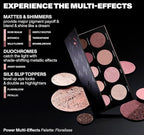 Morphe Makeup Palette - Power Multi-Effects Palette with Mattes, Shimmers, Duochromes & Silk Slip Toppers - Made to Build, Blend & Layer for Everyday Versatile Makeup Looks - Floralisse (0.65 oz)