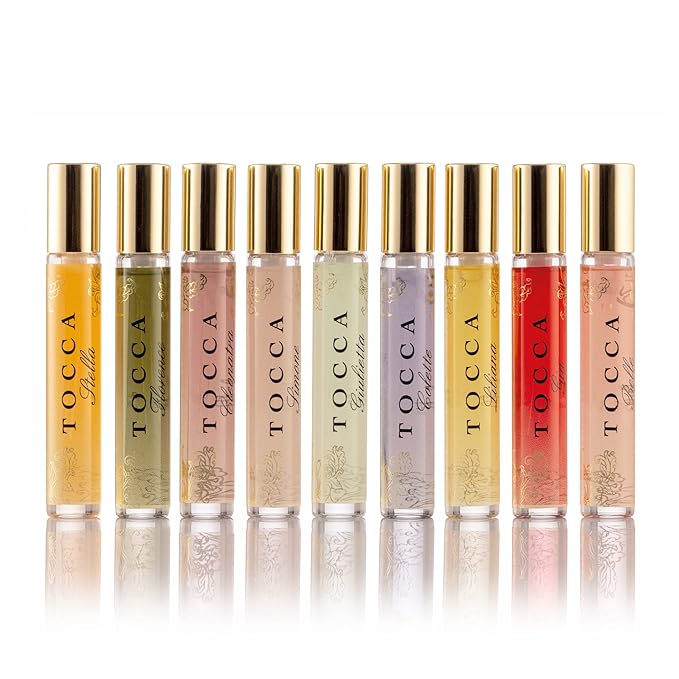 Tocca Luxury Fragrance Wardrobe - Set of 9 Travel Size Women's Perfumes in Giftable Tin Case ($101 Value), Includes Florence, Cleopatra, Stella, Giulietta, Simone, Colette, Liliana, Gia & Belle