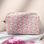 Soidram floral makeup bag quilted
