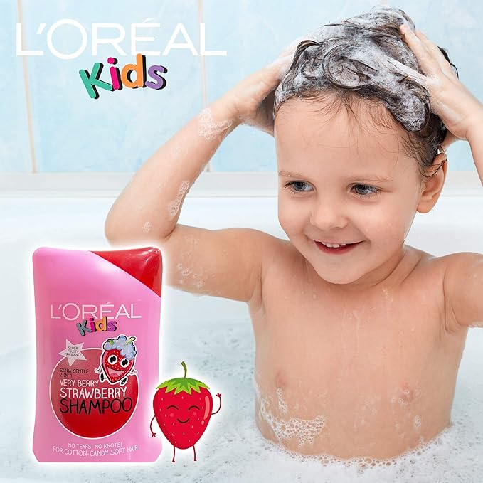 L’Oreal Paris Kids Extra Gentle 2in1 Shampoo - Very Berry Strawberry (250ml)