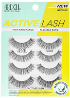Ardell Active Gainz Lashes - Sweat-Proof & Long-Lasting Wispy Lashes, Comfortable Wear False Eyelashes, 4 Pairs