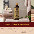 Okay for MEN Castor Oil Hair & Beard Shampoo - Hydrating Shampoo for Healthy Hair & Beard Growth, Moisturizing Care, Strengthen & Restore Damage, Natural, Sulfate-Free - 16 Oz