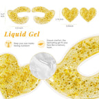 Reusable eye patches, gel eye