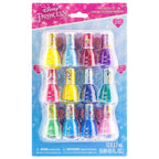 Townley Girl Disney Princess Non-Toxic Water-Based Peel-Off Quick Dry Nail Polish with Nail Separators|Gift Kit Set for Kids Girls|14 Pc Set - Perfect for Parties, Sleepovers and Makeovers