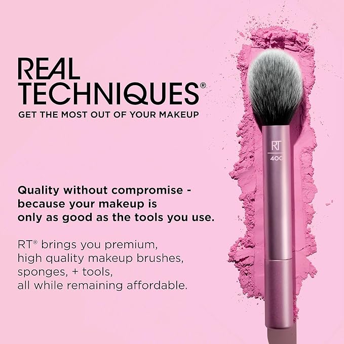 Real Techniques Ultimate Makeup Sponge Trio, Makeup Blending Sponges, For Liquid, Cream, & Powder Products, Powder & Foundation Sponges, Mini Makeup Sponge, Latex-Free Foam, Travel-Friendly, 3 Count