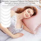 Under Eye Patches for Puffy Eyes, Hot Cold Treatment Cooling Gel Eye Pads Eye Mask for Wrinkles Dark Circles Puffiness Eye Bags，Eye Ice Pack， 6Pair