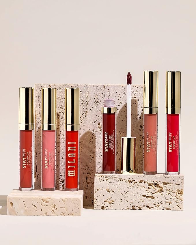 Milani Stay Put Longwear Liquid Lipstick - Smudge-Proof, Kiss-Proof, and Fade-Resistant Formula for All-Day Wear - Glow Up