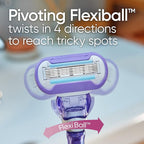 Gillette Venus Deluxe Smooth Swirl Women's Razor Handle + 2 Blade Refills (Pack of 2)