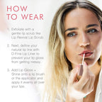 Beauty For Real Lip Gloss + Shine, Rebel Rebel - Deep Maroon Metallic - Non-Sticky Plumping & Hydrating Gloss - Light & Mirror In Cap - Contains Marine Collagen - 0.15 fl oz