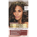 L’Oreal Paris Excellence Universal Nudes Permanent Hair Color, Ammonia Free Hair Dye for Gray Hair Coverage, 5N Natural Brown, 1 Hair Dye Kit