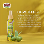 African Pride Olive Miracle Weightless Heat Protection & Hair Shine Mist (3 Pack), Fights Humidity & Shields Against Heat Damage, Enriched with Olive & Tea Tree Oils, 4 oz