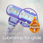 Gillette Venus Deluxe Smooth Swirl Women's Razor Handle + 2 Blade Refills (Pack of 2)