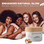 AZMERA Handcrafted Whipped Shea Body Butter – Luxurious Vanilla Bean Scented Moisturizer for Dry, Sensitive Skin, Argan Oil & Vitamin E – Vegan, Non-Greasy Skincare – 8.82 oz