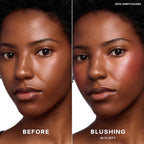 Saie Dew Liquid Blush for Cheeks - Hydrating Cream Blush Stick with a Blendable + Buildable Formula - Skincare Infused Dewy Cheek Tint for a Natural Flush - Glowy Makeup Essential - Flirty (.40 oz)